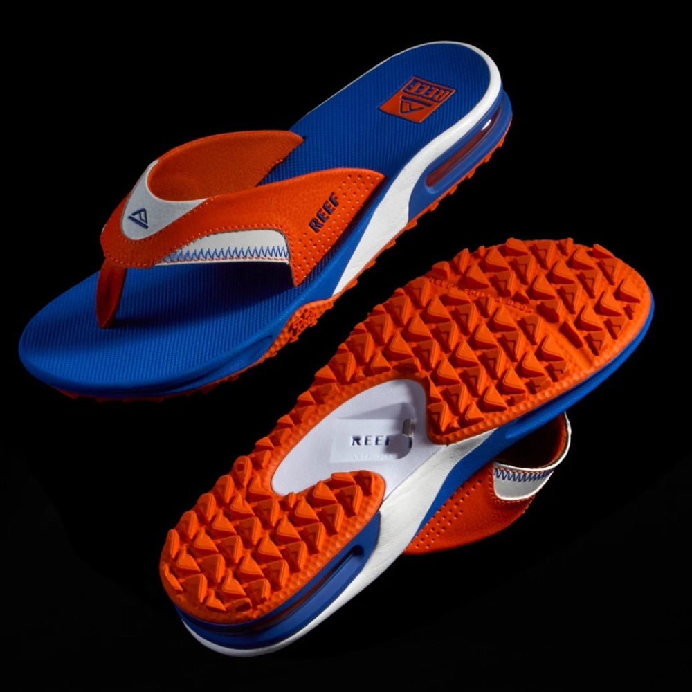 Reef Men's Blue & Orange Sport Flip Flops